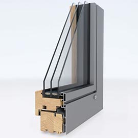 Holz-Aluminium-Fenster Unilux DesignLine