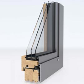 Holz-Aluminium-Fenster Unilux ModernLine 