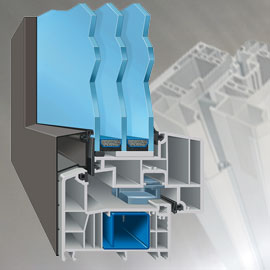 Fenster aus Kunststoff und Aluminium